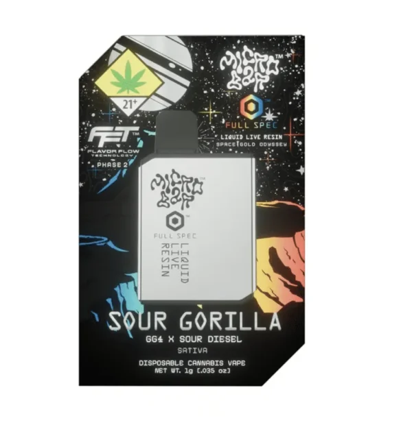 Sour Gorilla (Sativa) – 1g | MICRO BAR LIQUID LIVE RESIN